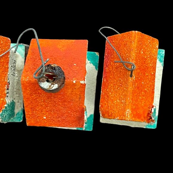 Putz Sugar House Japan Cardboard Glitter House Small Ornament Lot of 4 Vtg READ - Picture 8 of 16